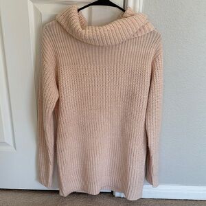 Cozy Pink Turtleneck Sweater